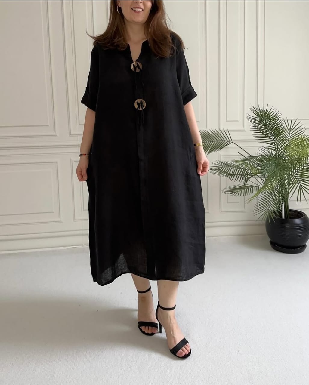 Marina Linen Dress - (BUY 1 AND GET 2)