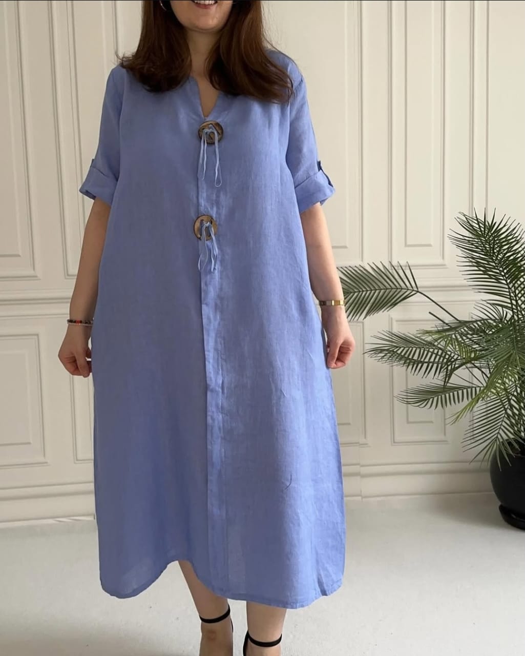 Marina Linen Dress - (BUY 1 AND GET 2)