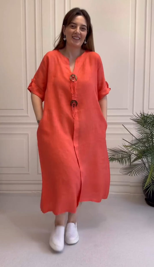Marina Linen Dress - (BUY 1 AND GET 2)